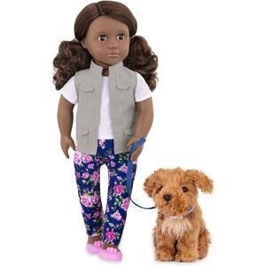Our Generation Malia - 18" Doll & Pet Poodle Set NWT